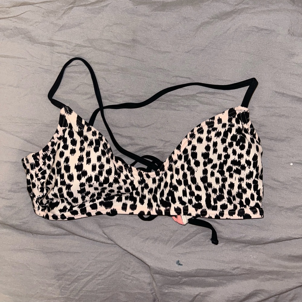 Animal Print Swimsuit Top
